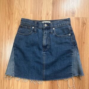 Madewell denim skirt